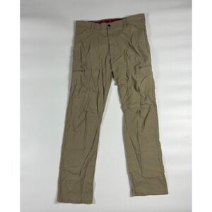 Wrangler Cargo Pants Mens 36/34 Beige Flex Utility Performance Stretch NW788FR
